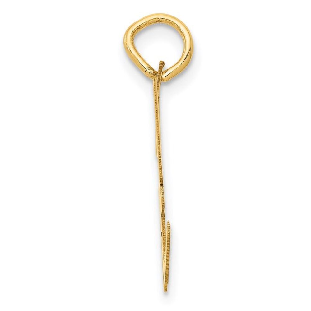 Kazi Luxury 14k Yellow Gold Large Script Letter H… - image 2